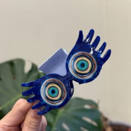Creative Funny Acetate Egypt Devil's Eye Cat No Slip Ponytail Hair Clip Claw For Women Oversize Shark Hairpin Accessories Tool