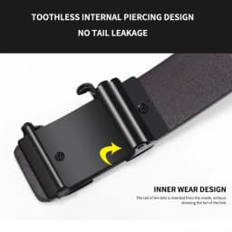 New Genuine Men's PU Belt Luxury Brand Automatic Buckle Soft Belt Work Pants Denim Belt Business Fashion