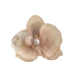 Cloth Butterfly Flower Hair Clip Pearl Korean Style Orchid Flower Hairpin Seaside Vacation Headwear Headdress Girl Hair Clip