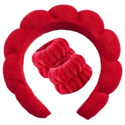 3PCS/SET Ladies Floral Headband Moisture-Proof Wristband SPA Face Wash Makeup Use Travel Holiday Ladies Gift