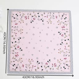 3-Pack of Elegant Handkerchiefs for Women, Pure Cotton Sweat-Wiping Handkerchiefs, Holiday Gifts, Wedding Supplies, Placemats