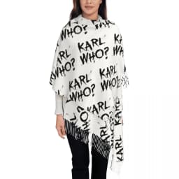 Custom Printed Karl Who Scarf Men Women Winter Warm Scarves Shawls Wraps