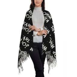 Custom Printed Karl Who Scarf Men Women Winter Warm Scarves Shawls Wraps