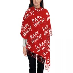 Custom Printed Karl Who Scarf Men Women Winter Warm Scarves Shawls Wraps
