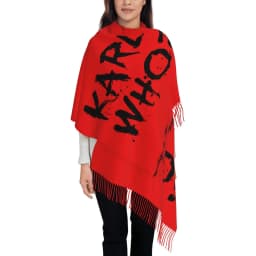 Custom Printed Karl Who Scarf Men Women Winter Warm Scarves Shawls Wraps