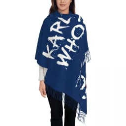 Custom Printed Karl Who Scarf Men Women Winter Warm Scarves Shawls Wraps