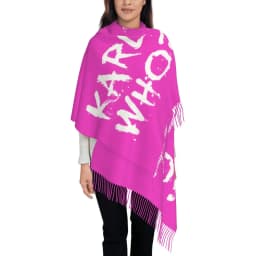 Custom Printed Karl Who Scarf Men Women Winter Warm Scarves Shawls Wraps