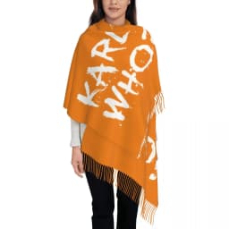 Custom Printed Karl Who Scarf Men Women Winter Warm Scarves Shawls Wraps