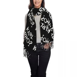 Custom Printed Karl Who Scarf Men Women Winter Warm Scarves Shawls Wraps