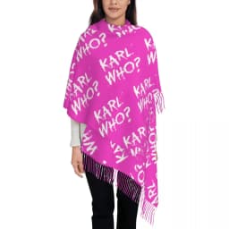 Custom Printed Karl Who Scarf Men Women Winter Warm Scarves Shawls Wraps