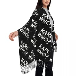 Custom Printed Karl Who Scarf Men Women Winter Warm Scarves Shawls Wraps