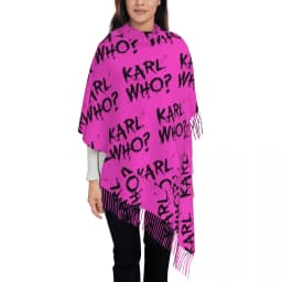 Custom Printed Karl Who Scarf Men Women Winter Warm Scarves Shawls Wraps