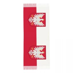 Custom Kingdom Of Poland Flag Tassel Scarf Women Winter Fall Warm Shawl Wrap Ladies Scarves