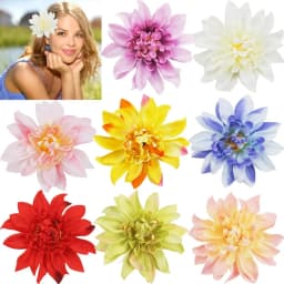Women Flower Hair Clips Flower Brooches Bohemian Style Hair Clips For Brides Weddings Beach Parties Wedding Events Decorations