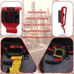 MELOTOUGH Drill Holder for Tool Belt,Drill Belt Clip,Drill Holster,Tape Measure Holder,Drill Belt Holder