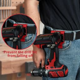 MELOTOUGH Drill Holder for Tool Belt,Drill Belt Clip,Drill Holster,Tape Measure Holder,Drill Belt Holder