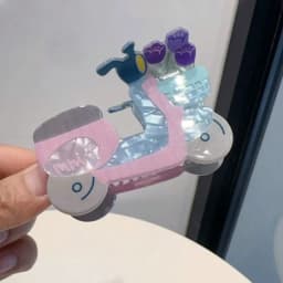 1pc Women's Guitar,Electromobile,Antique Telephone,Mantis and Tank Acrylic Hair Claw Hair Accessory