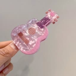 1pc Women's Guitar,Electromobile,Antique Telephone,Mantis and Tank Acrylic Hair Claw Hair Accessory
