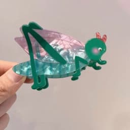 1pc Women's Guitar,Electromobile,Antique Telephone,Mantis and Tank Acrylic Hair Claw Hair Accessory