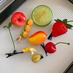 Fun Simulation Fruits Food Strawberry Cherry Grass Creative Design Bangs Duckbill Hair Clips Funny Cute Kawaii Head Accessories