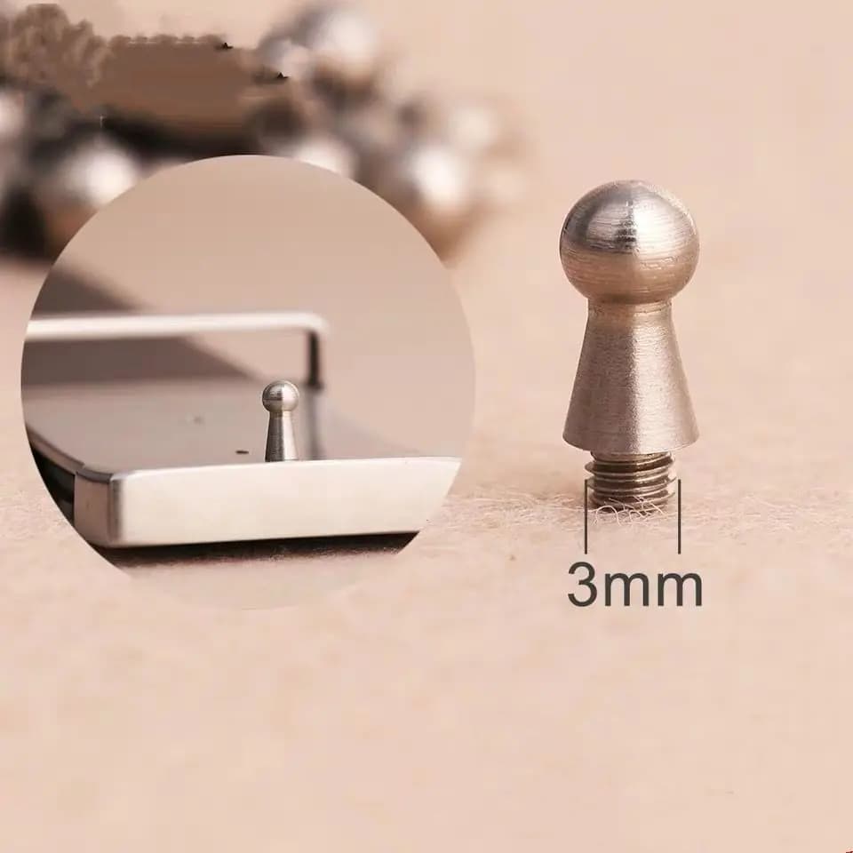 Premium Belt Repair Buckle & Screw Hardware, Luxury Metal Fittings for Durable Belt Maintenance