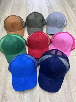 1 Piece Baseball Cap Men 5 Panel Mesh Suede Trucker Hat Women Spring Summer Outdoor Sports Hats Women Solid Color Gorros
