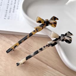Korea France 3D Bow Spring Clip Versatile Princess Hair Clip One Word Clip