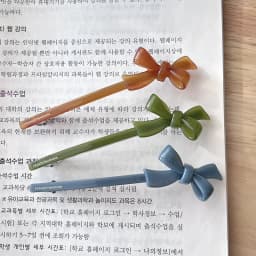 Korea France 3D Bow Spring Clip Versatile Princess Hair Clip One Word Clip