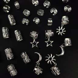 36pcs Stars Moon Sun Street Style Metal Simple Hair Jewelry Accessories for women girls Music festival Ramadan