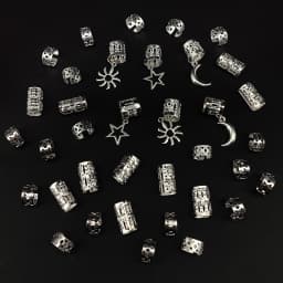 36pcs Stars Moon Sun Street Style Metal Simple Hair Jewelry Accessories for women girls Music festival Ramadan