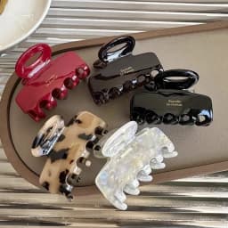 5.5cm Long Acetate Fiber Hair Clip Red Hair Clip Suitable for Girls and Women As A Hair Accessory Korean Style Fashion