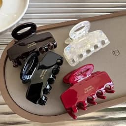 5.5cm Long Acetate Fiber Hair Clip Red Hair Clip Suitable for Girls and Women As A Hair Accessory Korean Style Fashion