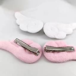 2Pcs 7cm Angel Wings Super Cute Angel Wing Plush Hairpin Girl Hair Clip Accessories Barrettes Hairgrip Headdress Headwear