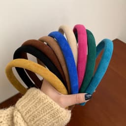 New Fashion Girls Hairband Solid Thin Hair Bands Hoop for Women Vintage Soft Elastic Headband Fashion  Headwear Hair Accessories