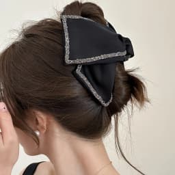 1PC Elegant Retro Style Large Hair Clip, Embellished with Rhinestones, Non Slip, Strong Grip Thick Hair Accessory, Fashionable