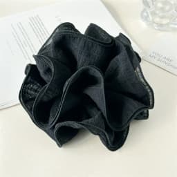 Korean Fashion Scrunchies For Women Heigh Elastic Hair Ties Ponytail Holder Headwear Double Fold Scrunchie Girl Hair Accessories