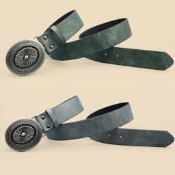 Vintage Simia Carving Western Style Casual Belt Classic Decorative Belt Dress Jeans Shirt Accessories