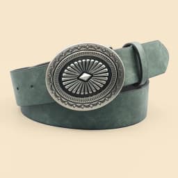Vintage Simia Carving Western Style Casual Belt Classic Decorative Belt Dress Jeans Shirt Accessories