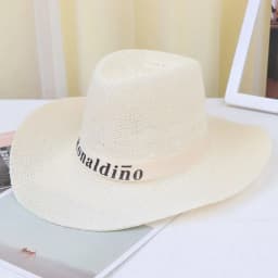 Summer Jazz Hat UV Protection Sun Hat Wide Brim Breathable Straw Cap Travel Outdoor Western Cowboy Hat Men Women Beach Cap