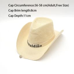 Summer Jazz Hat UV Protection Sun Hat Wide Brim Breathable Straw Cap Travel Outdoor Western Cowboy Hat Men Women Beach Cap