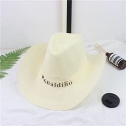 Summer Jazz Hat UV Protection Sun Hat Wide Brim Breathable Straw Cap Travel Outdoor Western Cowboy Hat Men Women Beach Cap