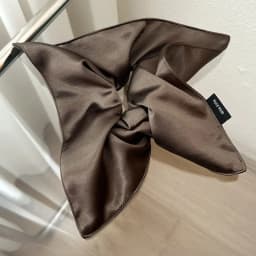 Satin Silk Square Scrunchies Elastic Hair Bands Women Girls Solid Ponytail Holder Large Hair Ties Rope Hair Accessories Fashion