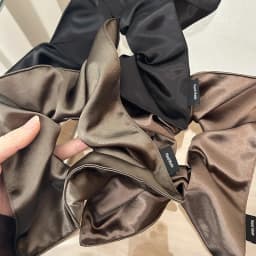 Satin Silk Square Scrunchies Elastic Hair Bands Women Girls Solid Ponytail Holder Large Hair Ties Rope Hair Accessories Fashion