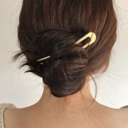 Simple U Shaped Metal Hair Sticks 2 Prongs Twist Hair Fork For Buns Chignons Women Girls Ponytail Hold Daily Hairstyles Tool