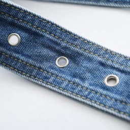 Women Denim Waist Belt metal buckle Canvas Waistband Casual Punk Vintage