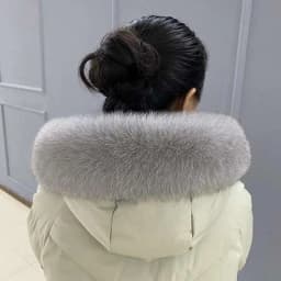Real Fox Fur Collar For Coat Hood Decors Women Men Winter Luxury Fur Scarf Genuine Female Furry 100% Natural Fur Scarves Shawls
