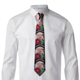 Funny Pig Meme John Pork Is Calling Answer Call Phone Tie Leisure Neck Ties Funny Neck Tie For Men Custom Collar Tie Necktie