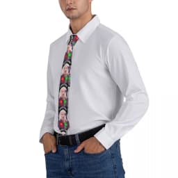 Funny Pig Meme John Pork Is Calling Answer Call Phone Tie Leisure Neck Ties Funny Neck Tie For Men Custom Collar Tie Necktie