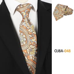 Fashion 8CM Mens Necktie Good Handfeel Print Patterns Classic Ties For Man Polyester Floral Formal Business Wedding Accessories