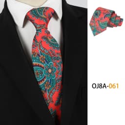 Fashion 8CM Mens Necktie Good Handfeel Print Patterns Classic Ties For Man Polyester Floral Formal Business Wedding Accessories